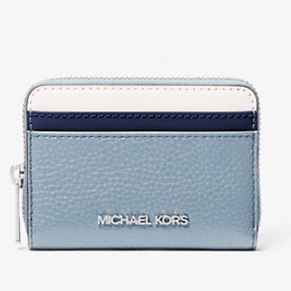 Michael Kors Jet Set Travel Md Zip Around Color-Block Wallet Card Case
Pale Bl - Picture 10 of 12